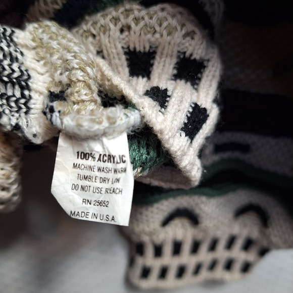 Vtg PROTEGE 3-D Knit Crewneck Sweater Sz XL Multi Cosby Pullover Y2K 90s Hip-Hop - Picture 5 of 7